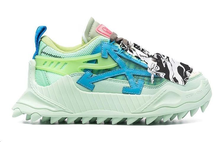 (W) Off-White Odsy-1000 Low-Top Sneakers 'Green Blue' 圖 2
