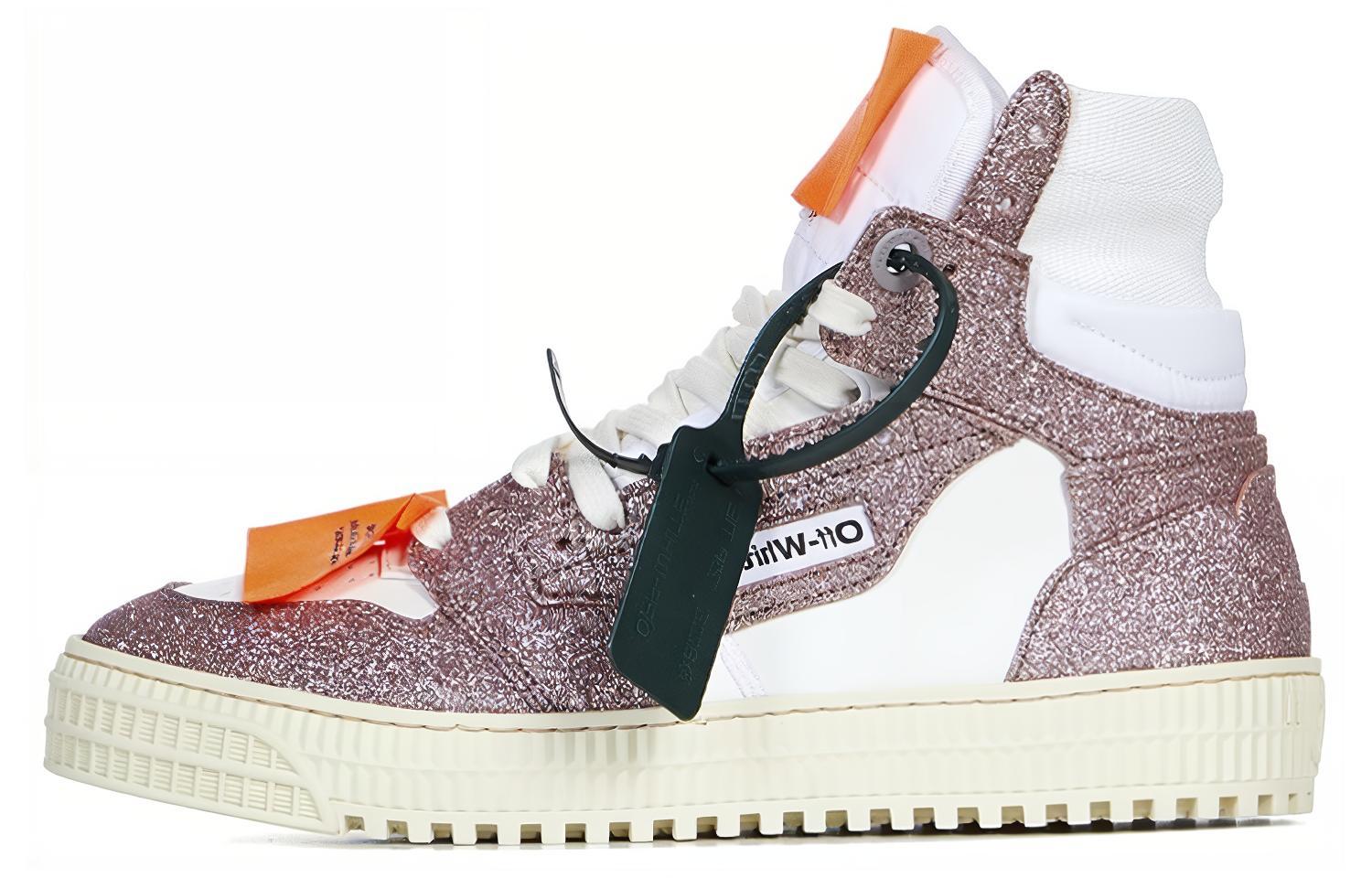 (W) Off-White Off-Court 3.0 High 'Pink Glitter'