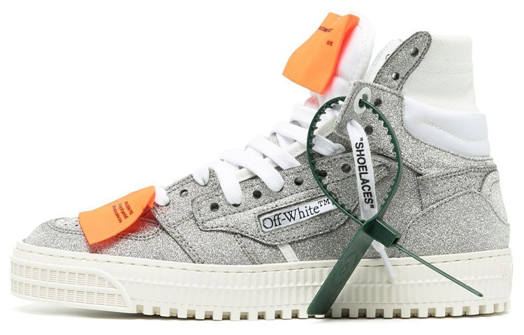 (W) Off-White Off-Court 3.0 High 'Silver Glitter'