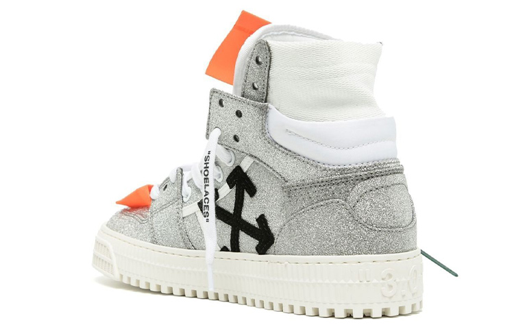 (W) Off-White Off-Court 3.0 High 'Silver Glitter' 圖 4