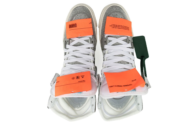 (W) Off-White Off-Court 3.0 High 'Silver Glitter' 圖 5