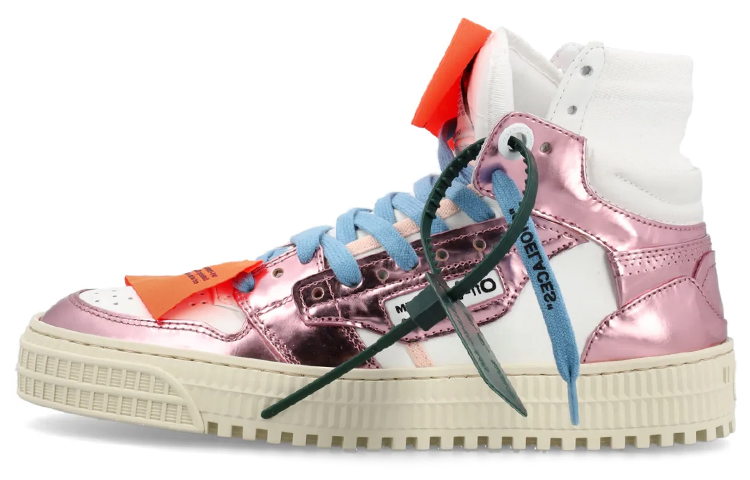 (W) Off-White Off-Court 3.0 High 'White Metallic Pink'