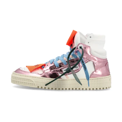 (W) Off-White Off-Court 3.0 High 'White Metallic Pink'