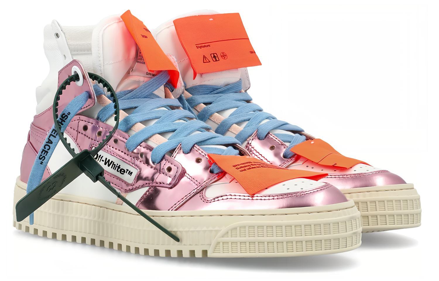 (W) Off-White Off-Court 3.0 High 'White Metallic Pink' 圖 3