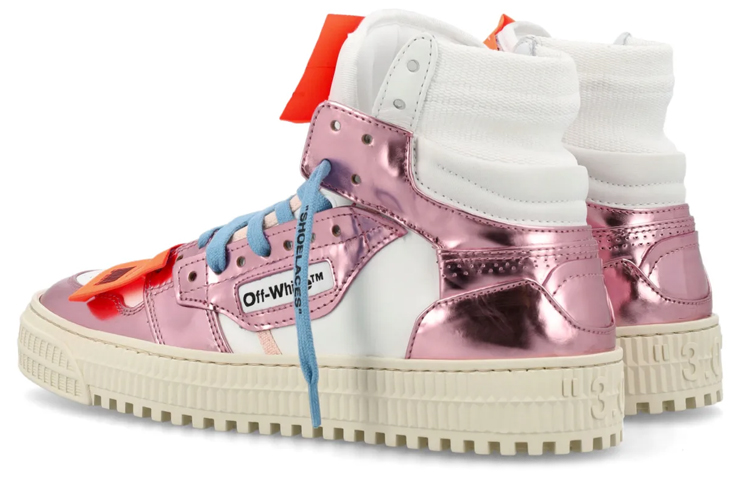 (W) Off-White Off-Court 3.0 High 'White Metallic Pink' 圖 4