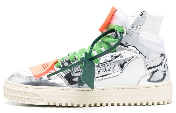 Buy (W) (女性用) オフホワイト オフコート 3.0 ハイ 'ホワイトシルバー' OWIA112S23LEA0040172 OWIA112S23LEA0040172