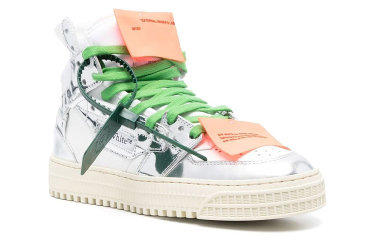 Order (W) (女性用) オフホワイト オフコート 3.0 ハイ 'ホワイトシルバー' OWIA112S23LEA0040172 OWIA112S23LEA0040172