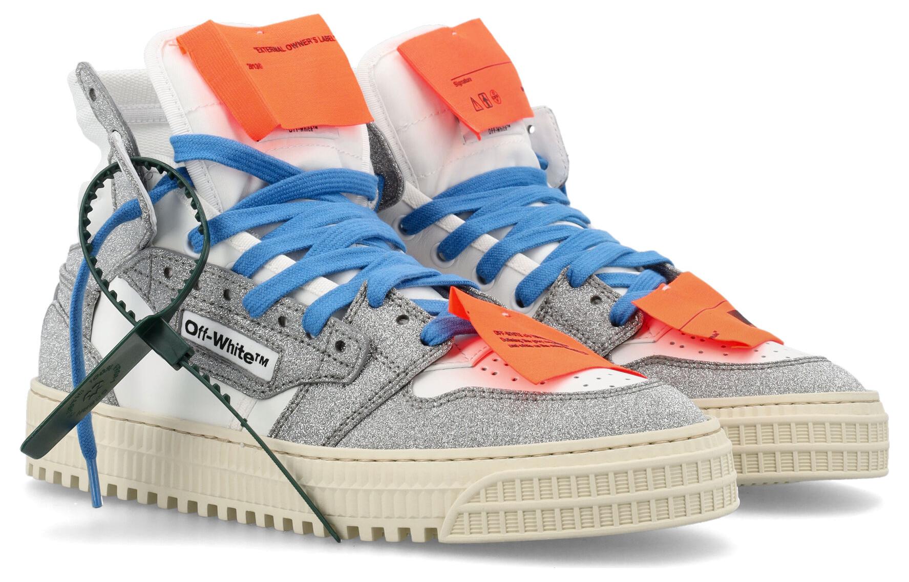 (W) Off-White Off-Court 3.0 High 'White Silver Glitter' 圖 3