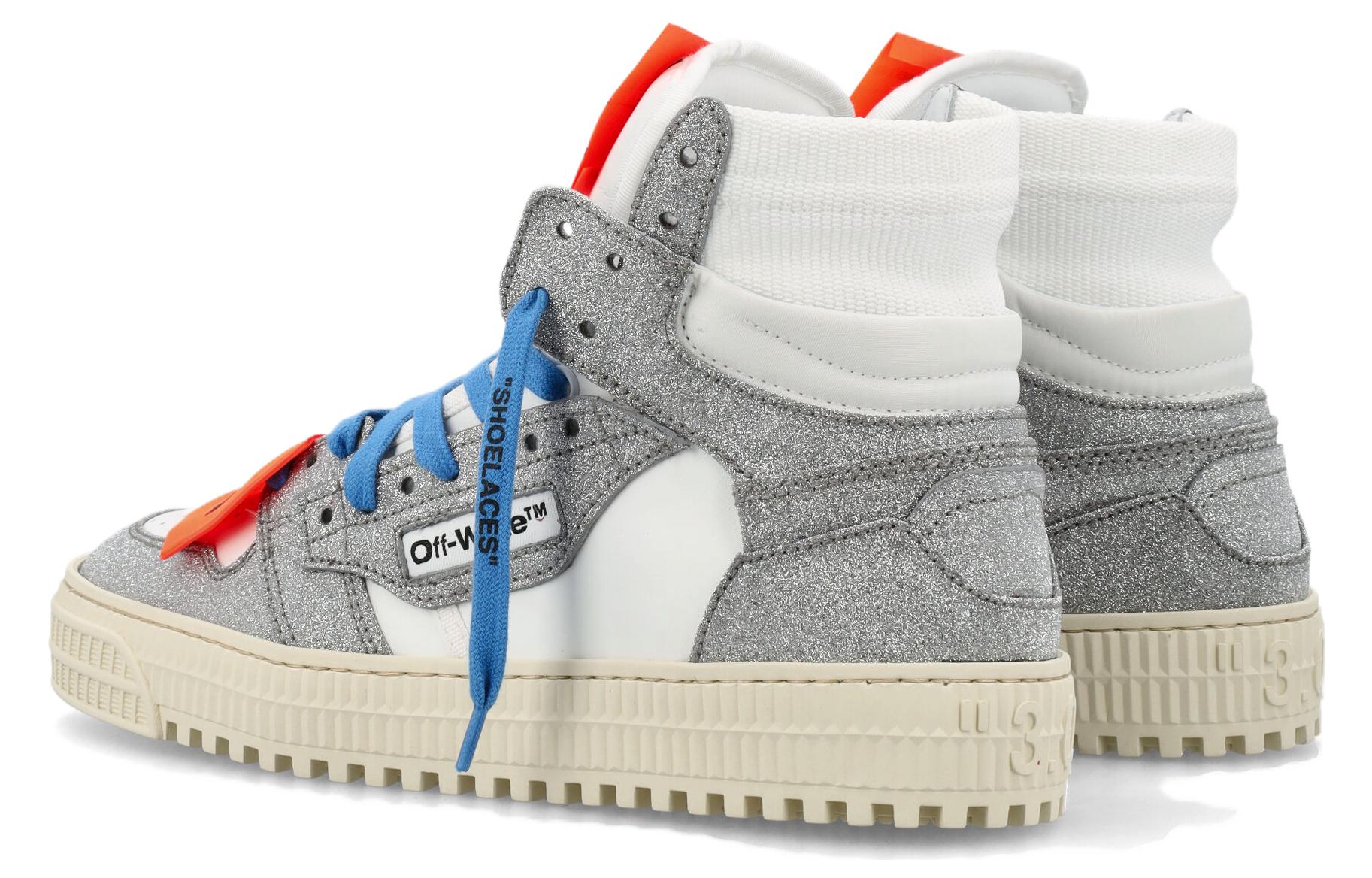 (W) Off-White Off-Court 3.0 High 'White Silver Glitter' 圖 4