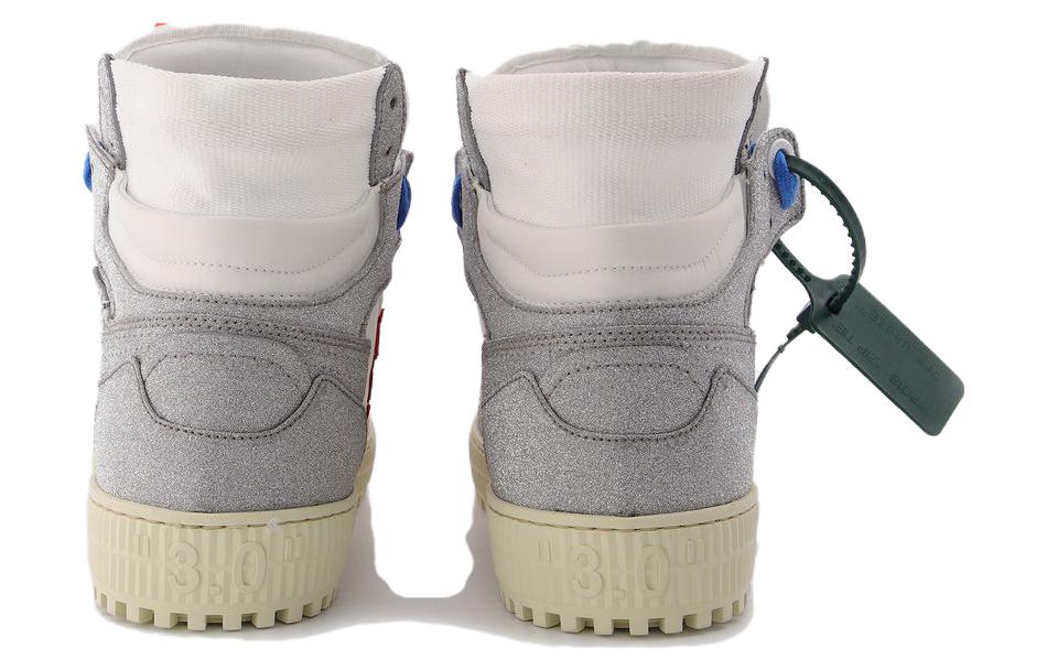 (W) Off-White Off-Court 3.0 High 'White Silver Glitter' 圖 6