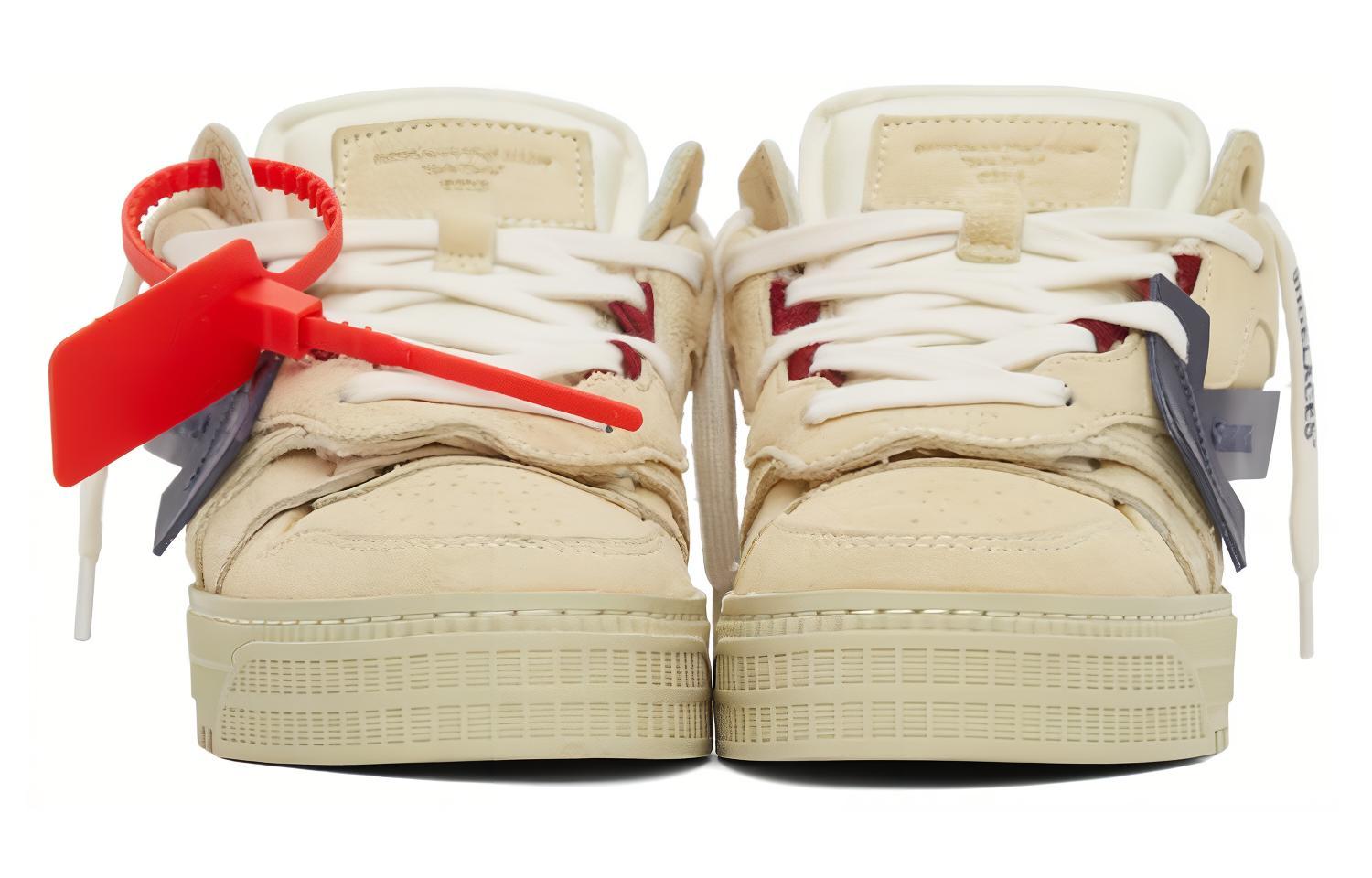 (W) Off-White Off-Court Low Sneakers 'Beige Black' 圖 3