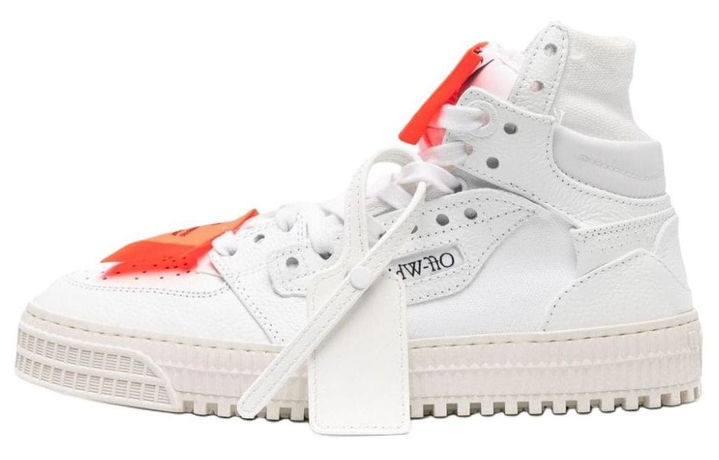 (Women) Off-White Off Court 3.0 Leather Canvas White White Orange OWIA112C99LEA0040120