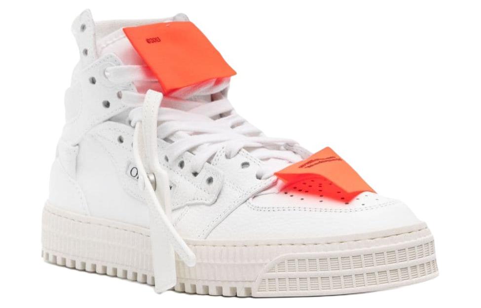 Order (Women) Off-White Off Court 3.0 Leather Canvas White White Orange OWIA112C99LEA0040120