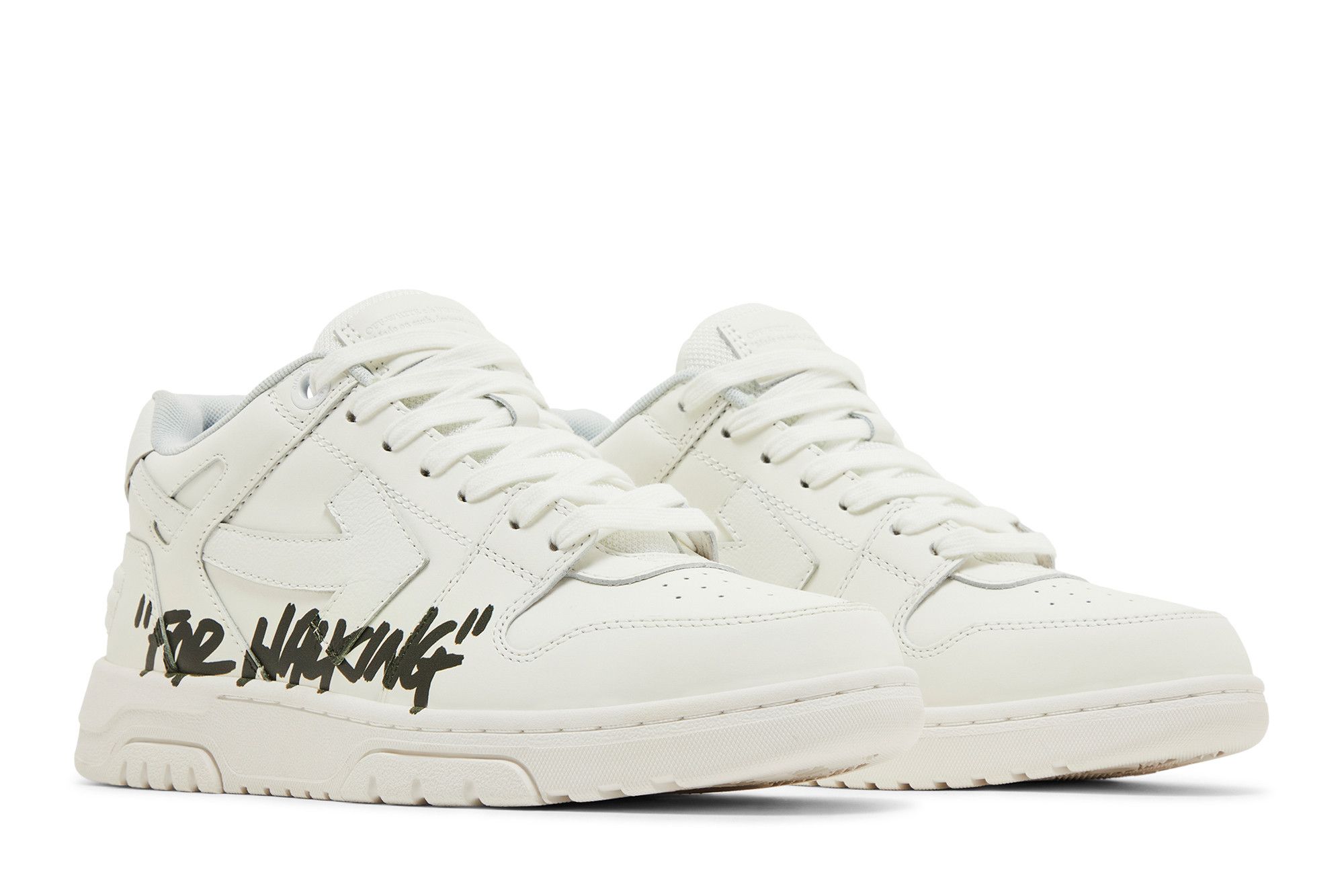 Cheap (W) Off-White 2023白黑 'For Walking' 运动鞋 OWIA259C99LEA0110110