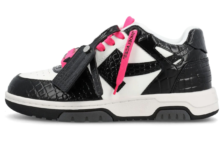 (W) Off-White Out of Office 'Croc - Black White'