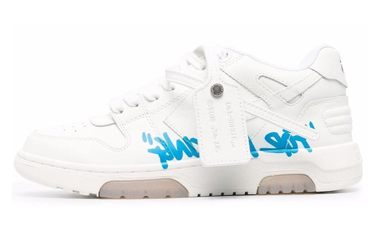 (W) Off-White Out of Office 'For Walking - White Blue'