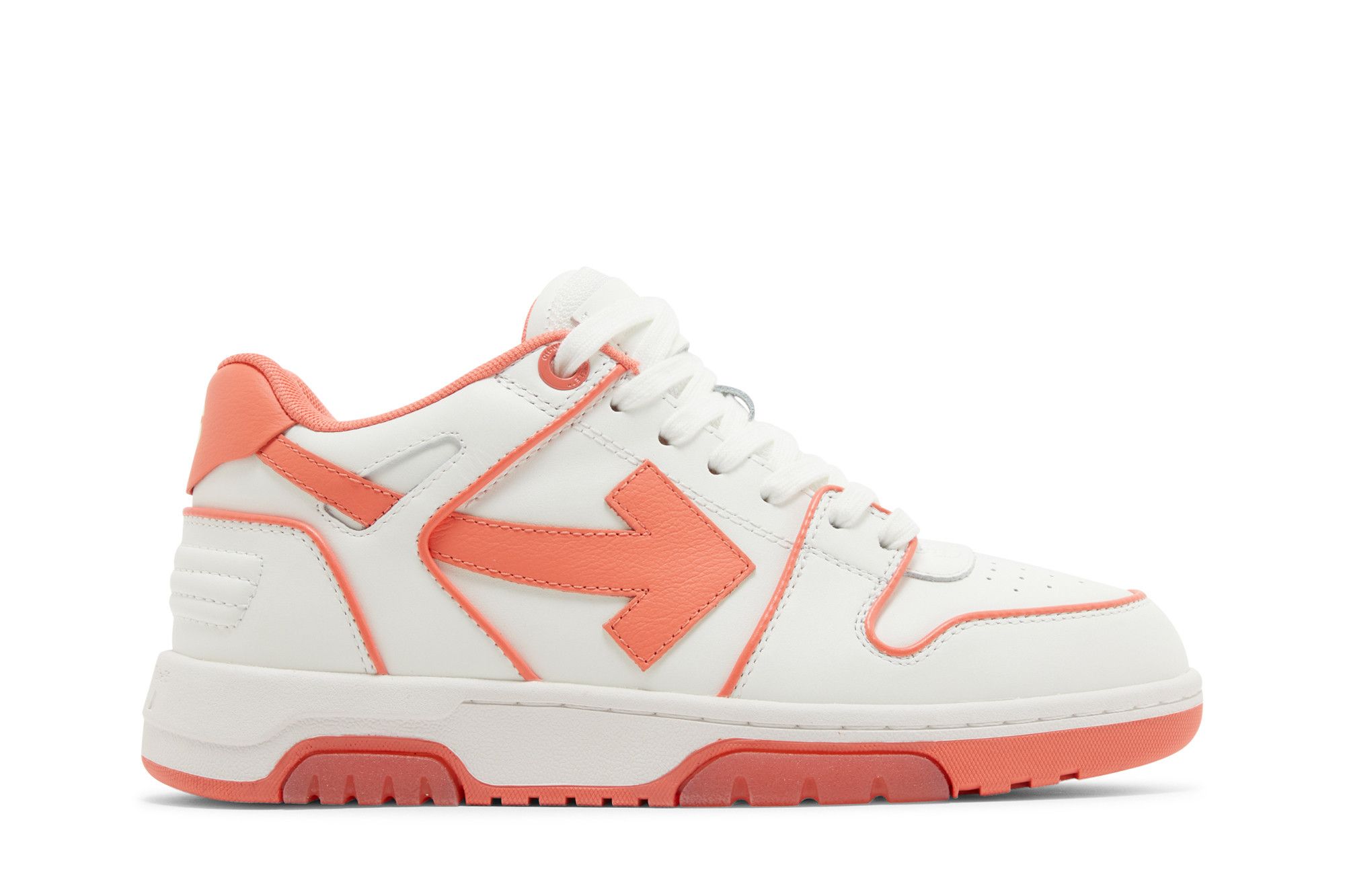 (W) Off-White Out Of Office 'Outlined - White Coral Red'
