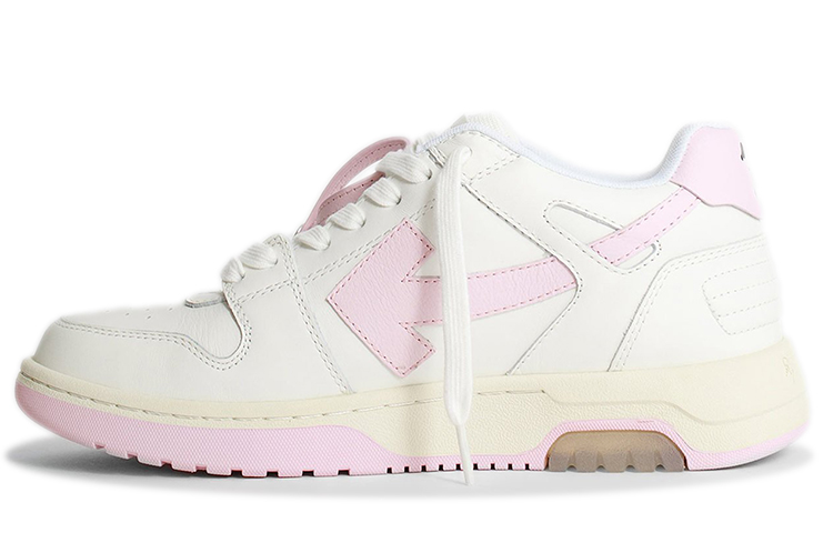 (W) Off-White Out of Office 'White Pink'