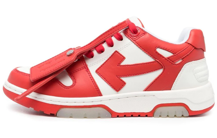 (W) Off-White Out of Office 'White Red'