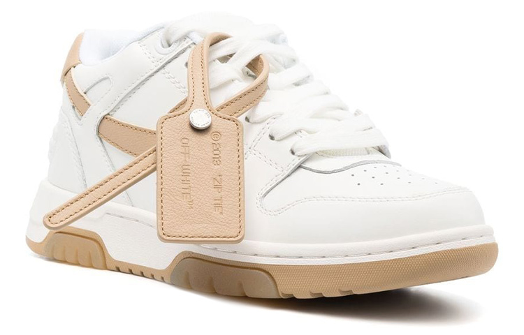 (W) Off-White Out Of Office Calf Leather White Camel 圖 2