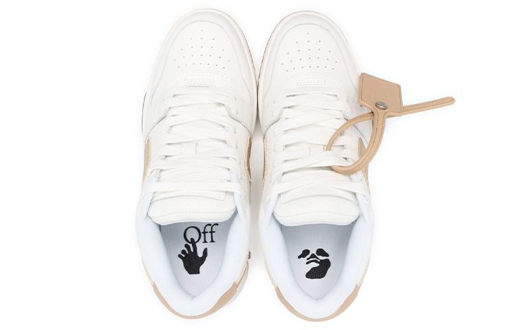 (W) Off-White Out Of Office Calf Leather White Camel 圖 3