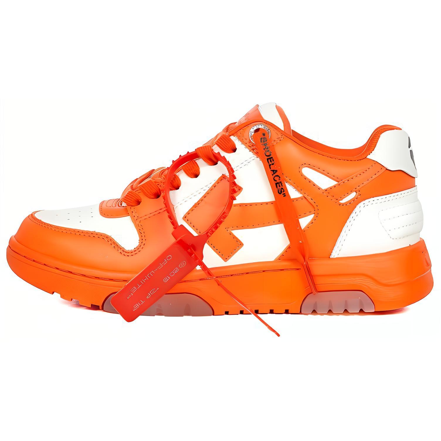 (Women) Off-White Out Of Office Low-Sneakers White/Orange OWIA259R21LEA0012501