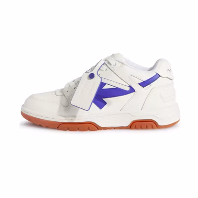 (W) Off-White Out Of Office Low-Top Sneaker 'White Blue Brown'