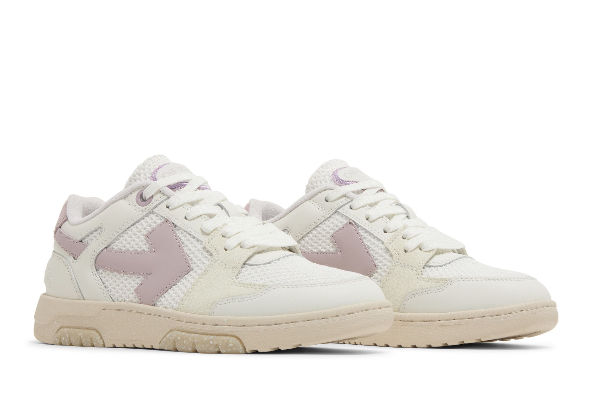 Cheap (Women) Off-White Out of Office Slim 'White Lilac' OWIA276S24LEA0010136
