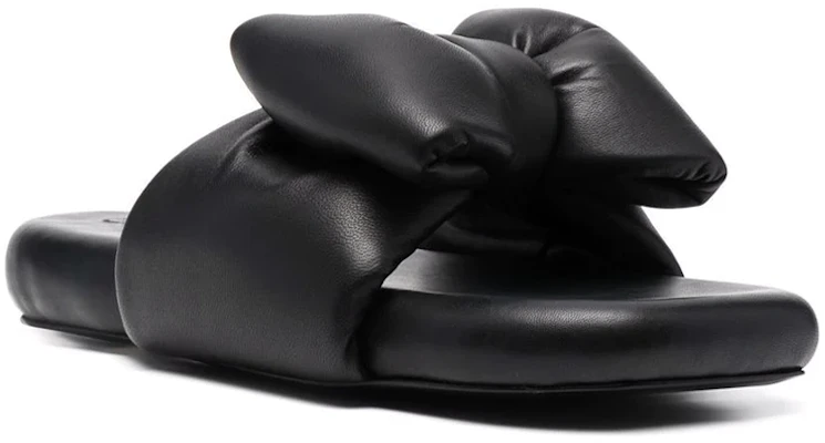 (W) Sandal Off-White Padded Bow 'Hitam' OWIC005S22LEA001-1000 Lookbook (W) Sandal Off-White Padded Bow 'Hitam' OWIC005S22LEA001-1000