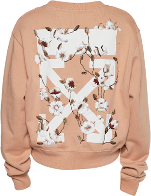 (W) オフホワイト ピンクロゴ グラフィック クルーネック スウェット レディース レギュラーフィット OWBA026R19003054-0301 Lookbook (W) オフホワイト ピンクロゴ グラフィック クルーネック スウェット レディース レギュラーフィット OWBA026R19003054-0301