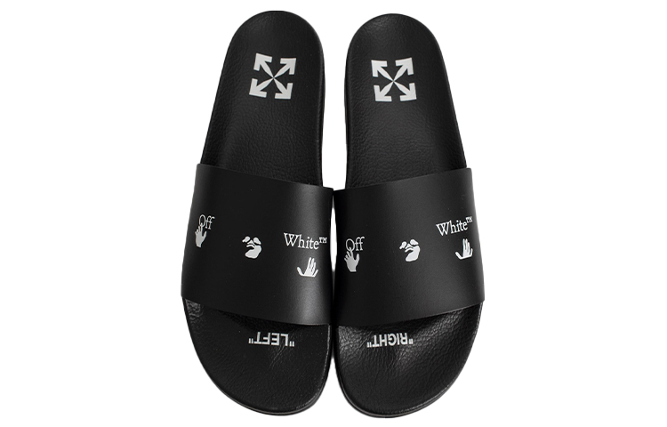 (W) Off-White Pool Sliders 'Black' 圖 6