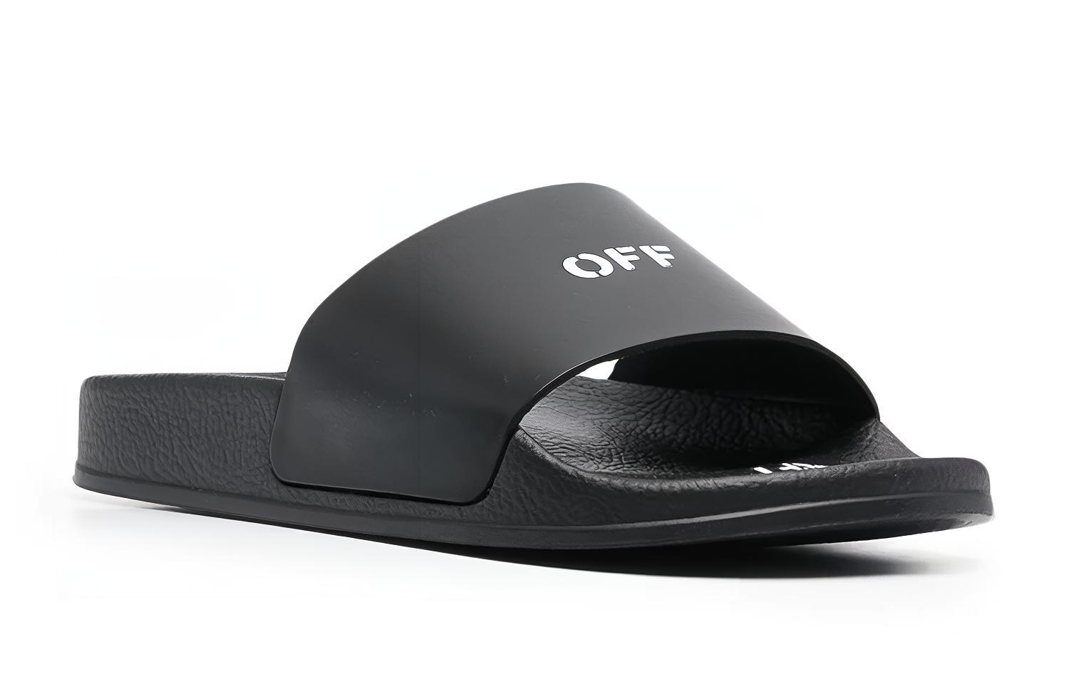 (W) Off-White Pool Sliders 'Black' 圖 3