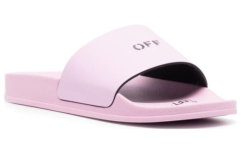 Lookbook (W) 오프화이트 라일락 풀 슬라이더 🩴 OWIC002F22MAT0013610