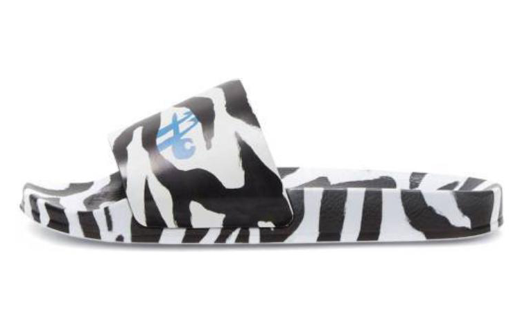 (W) Off-White Pool Sliders 'Zebra'