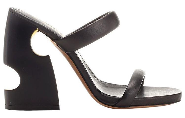 Order (W) Off-White Pop Meteor Block Thong Mule ''Nero'' OWIJ028S23LEA001-1018