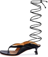 (Women) Off-White Roman Sandals 'Black Leather' OWIH057S24LEA0011009 (Women) Off-White Roman Sandals 'Black Leather' OWIH057S24LEA0011009