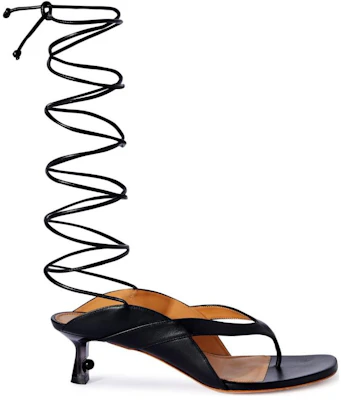 (Women) Off-White Roman Sandals 'Black Leather' OWIH057S24LEA0011009 Order (Women) Off-White Roman Sandals 'Black Leather' OWIH057S24LEA0011009