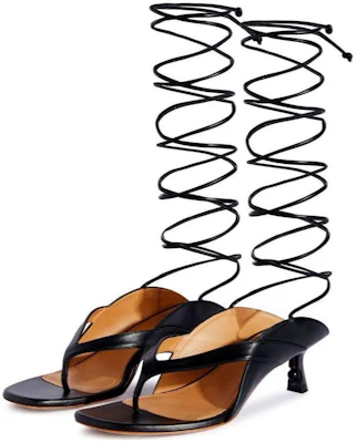 (Women) Off-White Roman Sandals 'Black Leather' OWIH057S24LEA0011009 Lookbook (Women) Off-White Roman Sandals 'Black Leather' OWIH057S24LEA0011009