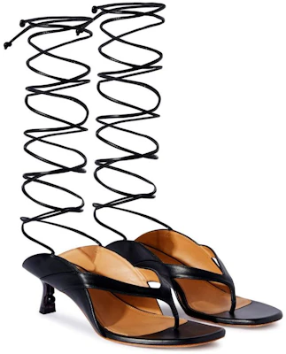 (Women) Off-White Roman Sandals 'Black Leather' OWIH057S24LEA0011009 Shop (Women) Off-White Roman Sandals 'Black Leather' OWIH057S24LEA0011009