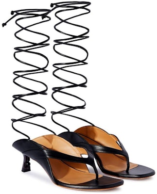 (Women) Off-White Roman Sandals 'Black Leather' OWIH057S24LEA0011009 Shop (Women) Off-White Roman Sandals 'Black Leather' OWIH057S24LEA0011009