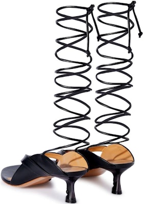(Women) Off-White Roman Sandals 'Black Leather' OWIH057S24LEA0011009 Purchase (Women) Off-White Roman Sandals 'Black Leather' OWIH057S24LEA0011009