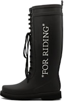 (Women) Off-White Rubber Boot 'For Riding - Black' OWIA242F21PLA001-1001 (Women) Off-White Rubber Boot 'For Riding - Black' OWIA242F21PLA001-1001
