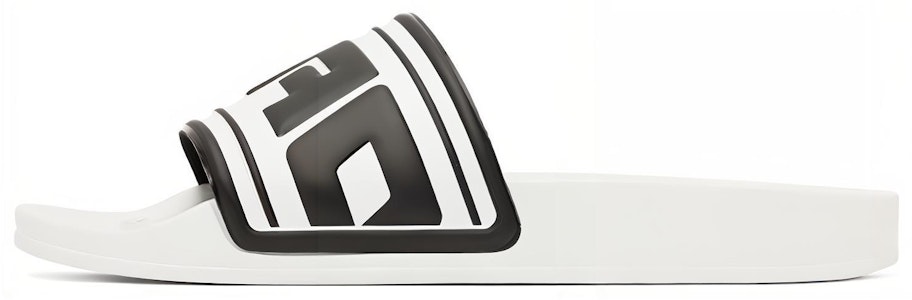 OFF-WHITE 橡膠 平底一字 時尚涼拖 女款 白黑 Buy OFF-WHITE 橡膠 平底一字 時尚涼拖 女款 白黑