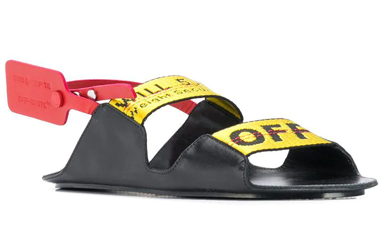 (W) Off-White Sandals 'Black Logo' 圖 2