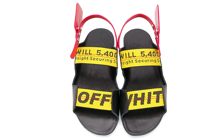 (W) Off-White Sandals 'Black Logo' 圖 4