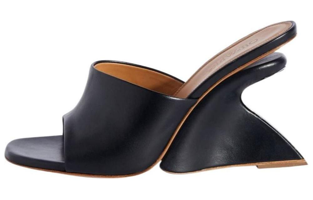 (W) Off-White Slide 'Black Simplicity'