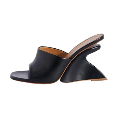 (W) Off-White Slide 'Black Simplicity'