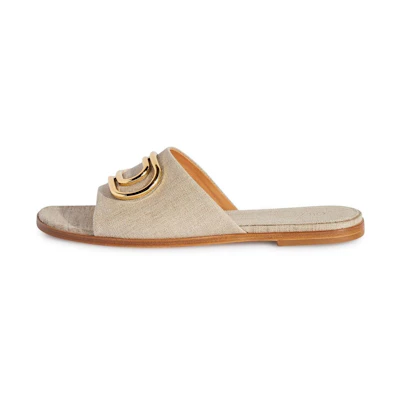 (W) Off-White Slides 'Linen'