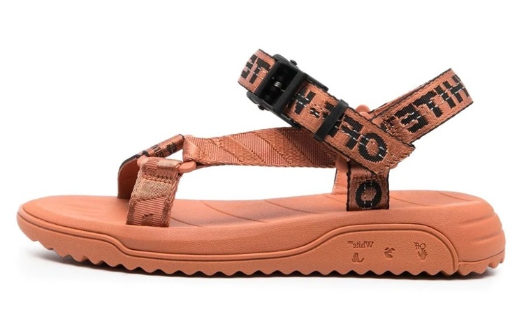 (W) Off-White Slides 'Orange Fabric'