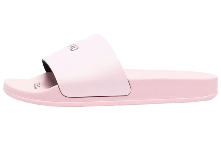(W) Off-White Slides 'Pink Logo Print'